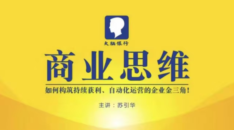 苏引华总裁商业思维-渡漳网