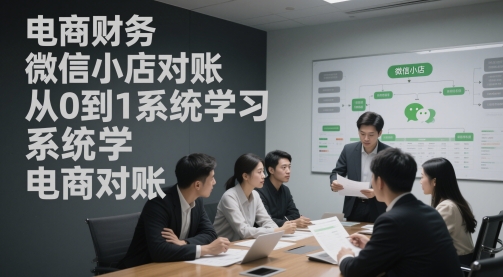 财会小筑电商财务微信小店对账-渡漳网