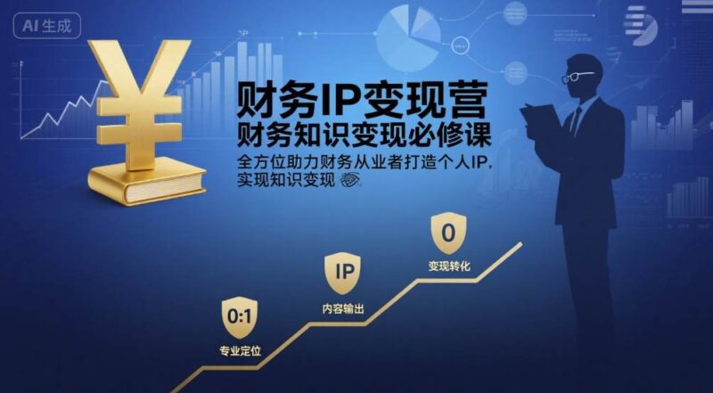 有有老师财务IP变现营-渡漳网