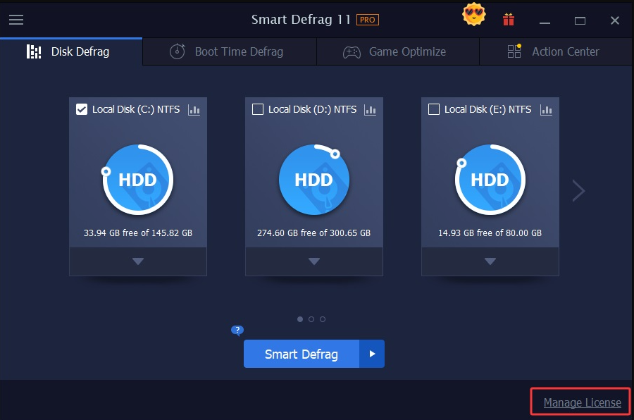IObit Smart Defrag刷新许可