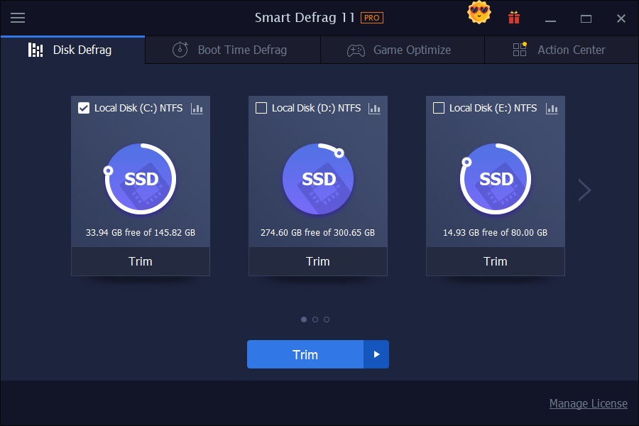 IObit Smart Defrag磁盘碎片整理