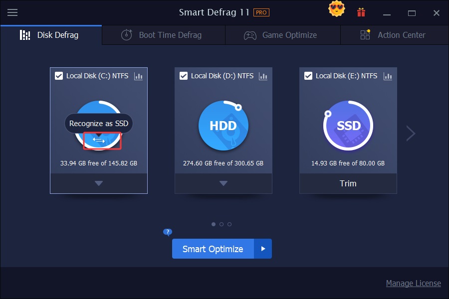 IObit Smart Defrag磁盘碎片整理