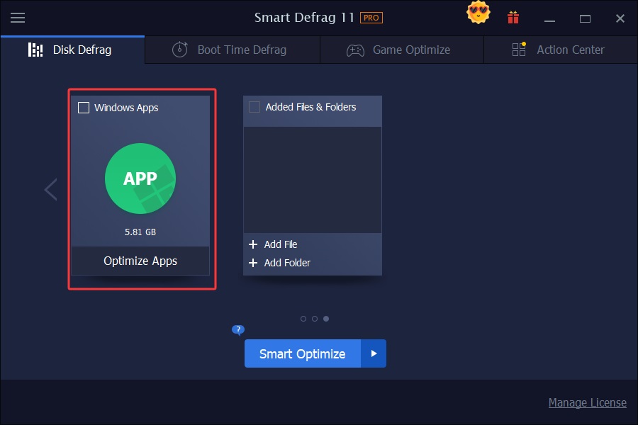 IObit Smart Defrag磁盘碎片整理
