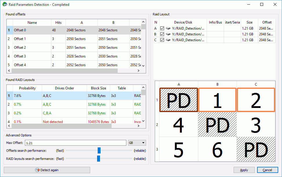 R-Studio查找 RAID 参数