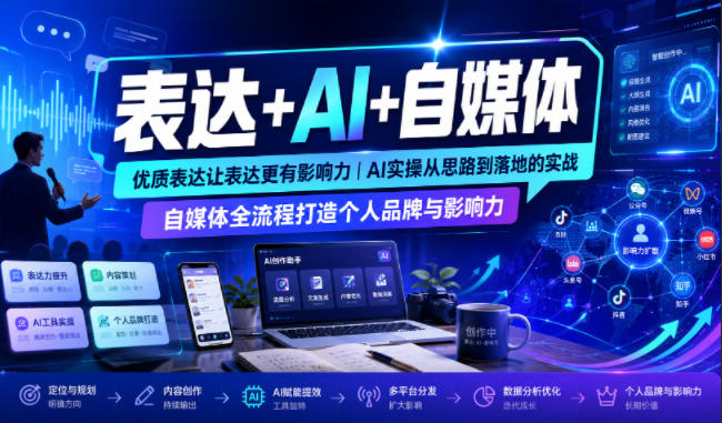 boya的成长圈高级感表达自媒体全流程-渡漳网