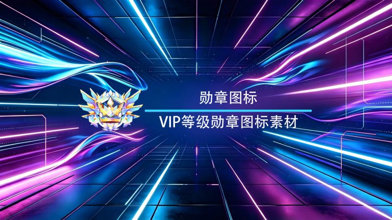 VIP等级勋章图标素材-渡漳网