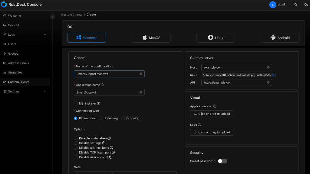 RustDesk跨平台远程控制Windows绿色版