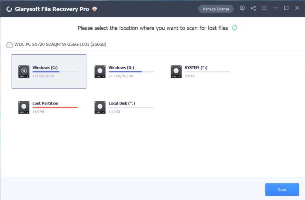 Glary File Recovery