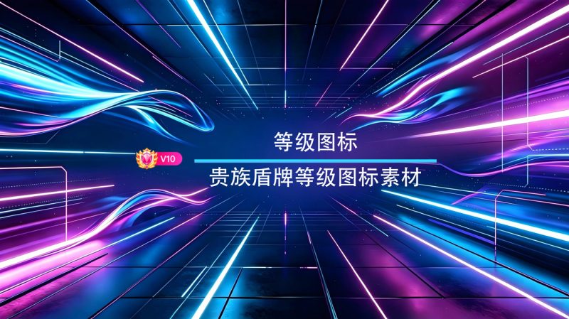 贵族盾牌等级图标素材-渡漳网