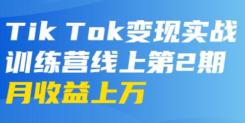 龟课-TikTok变现实战训练营 第2-4期 月收益上万不成问题-渡漳网