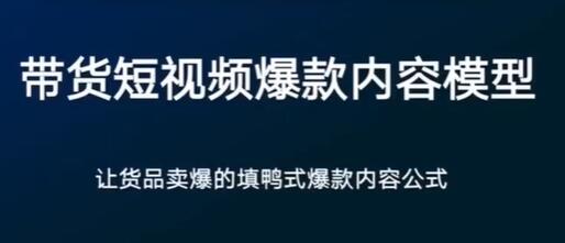 《带货短视频爆款内容策划》关于电商视频的独门秘籍-渡漳网