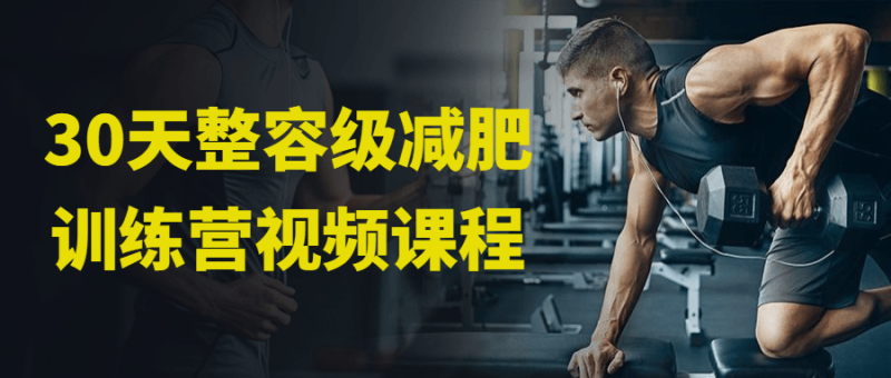 30天整容级减肥训练营视频课程-渡漳网