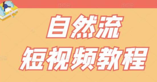瑶瑶《自然流短视频教程》让你更快理解做自然流视频的精髓-渡漳网