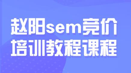 赵阳sem百度竞价排名优化教程，第30期培训课程视频-渡漳网