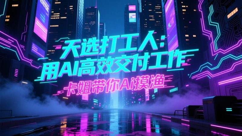 卡姐带你Ai摸鱼天选打工人用AI高效交付工作-渡漳网