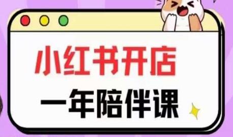 三九《小红书开店一年陪伴课》从0到1玩赚小红书开店-渡漳网