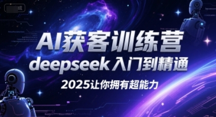 AI获客训练营，deepseek入门到精通-渡漳网