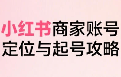 小红书电商全链路实战从定位到爆单,系统拆解小红书商家起号全流程-渡漳网