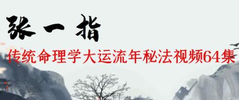张一指《统命理学大运流年秘法》视频64集-渡漳网