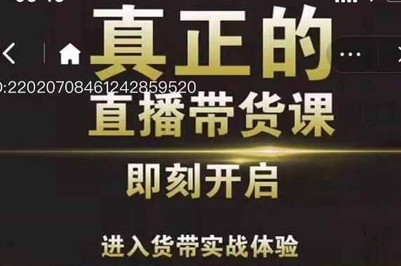 李扭扭《超硬核的直播带货课》零粉丝快速引爆抖音直播带货-渡漳网
