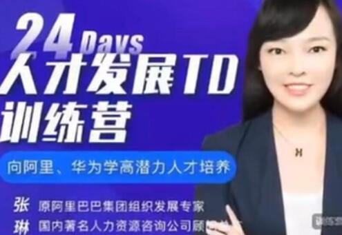 张琳《24天人才发展TD训练营》培养高潜力人才-渡漳网