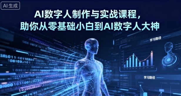 AI数字人制作 从零基础到大神-渡漳网