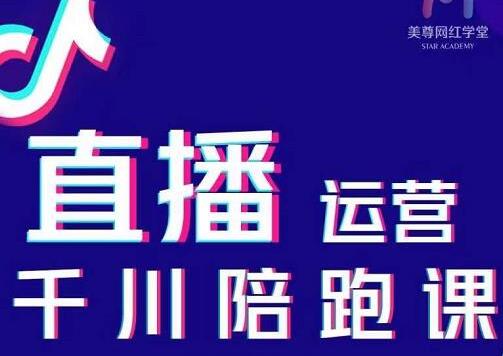 美尊《抖音直播运营千川系统课》直播运营规划、起号、主播培养、千川投放等-渡漳网