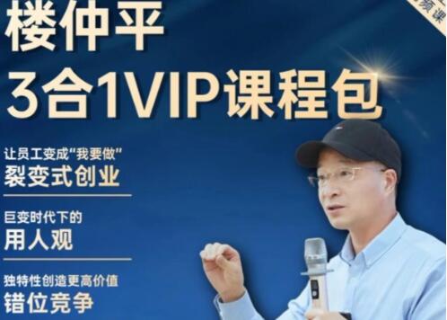 楼仲平《用人观、错位竞争、自主制创业》课程三合一-渡漳网