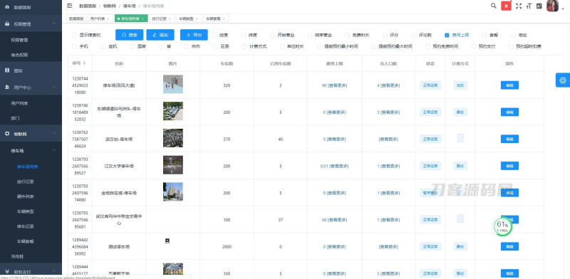 JAVA开发的智能微信停车场小程序源码+前端+部署文档 兼容市面上主流的多家摄像机-渡漳网