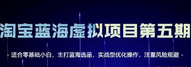 黄岛主《淘宝虚拟无货源项目5.0》适合零基础小白，主打蓝海选品，实战型优化操作-渡漳网