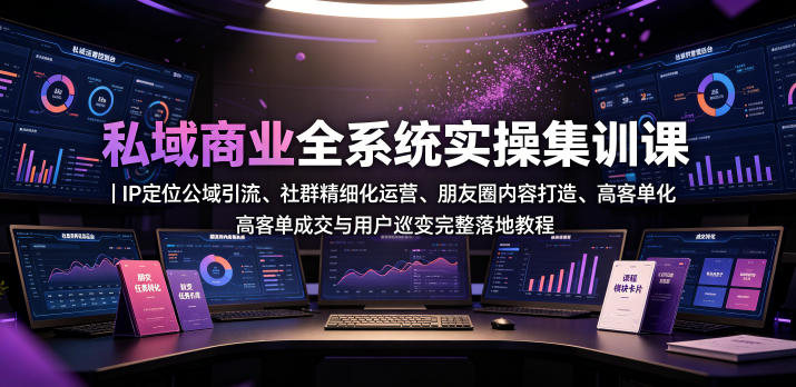 陈锦源私域商业全系统实操集训课-渡漳网