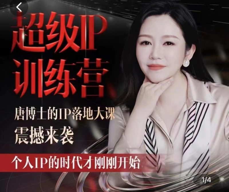 唐博士的IP大课超级IP训练营-渡漳网
