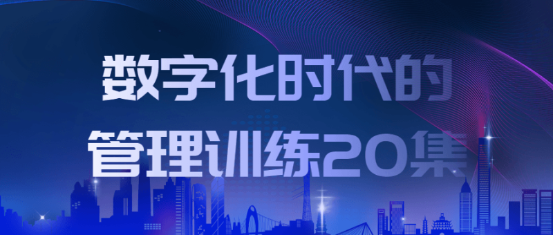 数字化时代的管理训练20集-渡漳网