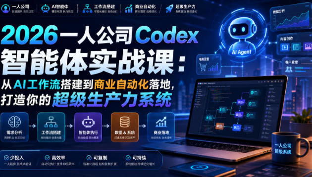 2026一人公司Codex智能体实战课-渡漳网