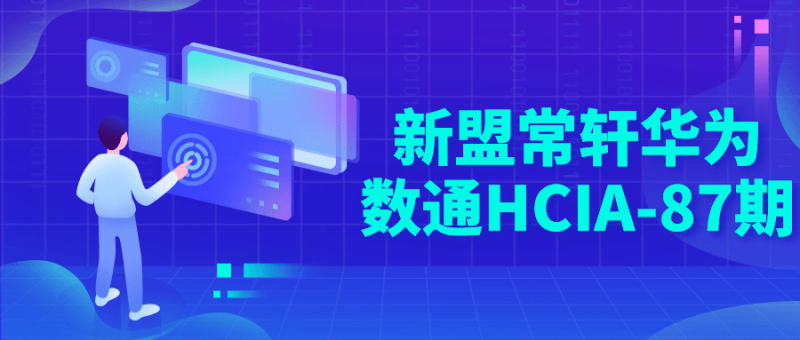新盟常轩华为数通HCIA-87期-渡漳网