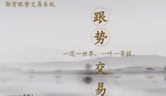 李炳增《跟势交易系统期货》初级 视频教程-渡漳网
