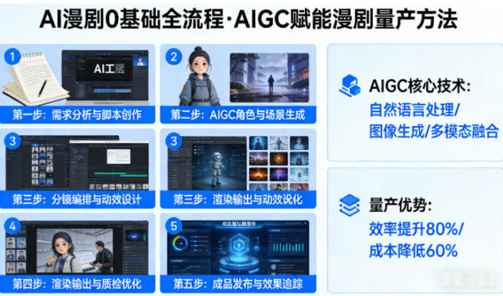 AI漫剧0基础全流程，快速掌握AIGC赋能的漫剧量产方法-渡漳网