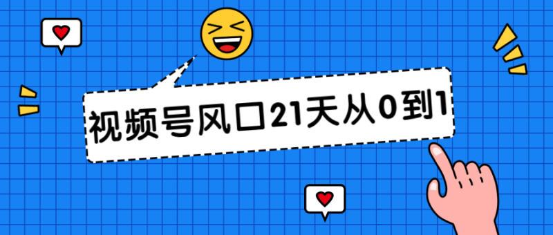 视频号风口21天从0到1视频课程-渡漳网