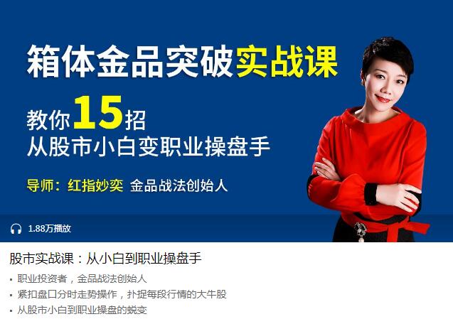 股市实战课：从小白到职业操盘手-渡漳网