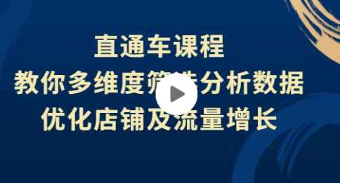 盗坤《淘宝直通车推广课程》多维度筛选分析数据，优化店铺及流量增长-渡漳网