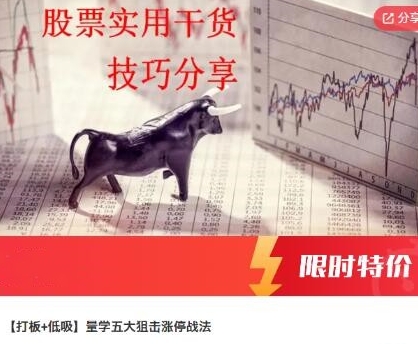 量学五大狙击涨停战法，打板+低吸-渡漳网