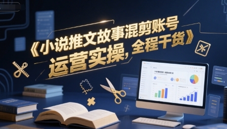 小说推文故事混剪账号运营实操，全程干货-渡漳网
