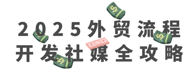 2025外贸流程开发社媒全攻略-渡漳网