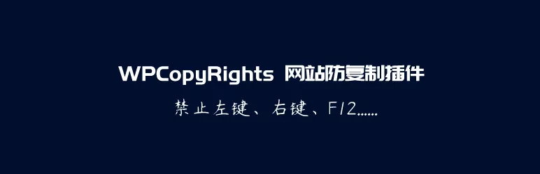 WPCopyRights – 网站防复制WordPress插件-渡漳网