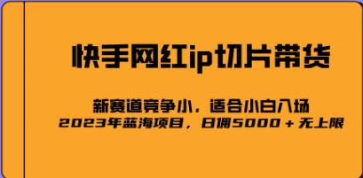 2023《爆火的快手网红IP切片》号称日佣5000+的蓝海项目-渡漳网
