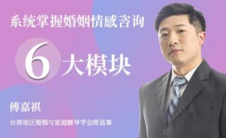 傅嘉祺《系统掌握婚姻情感咨询》6大模块-渡漳网