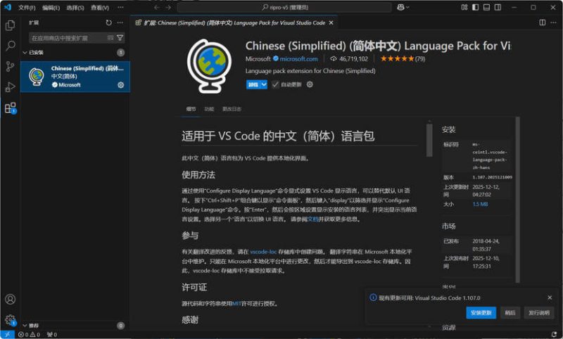 Visual Studio Code 1.107.18627中文绿色版-渡漳网