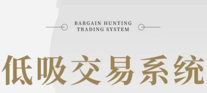 低吸汤哥《低吸交易系统》低吸战法视频教程-渡漳网
