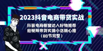 《抖音电商带货实战》橱窗达人好物推荐,实操小店随心推-渡漳网
