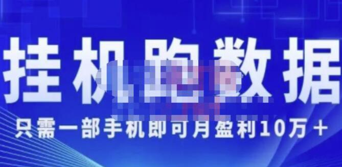 猎人电商《挂机跑数据》只需一部手机即可月盈利10万+（内部玩法）-渡漳网